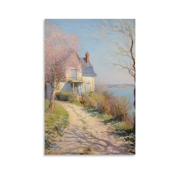 Alfred Sisley Print Painting (30) Room Aesthetic Poster Print Art Wall Painting Canvas Posters Gifts Modern Bedroom Decor 12x18inch(30x45cm)