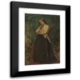 thumbnail image 1 of Alfred Stevens 11x14 Black Modern Framed Museum Art Print Titled - Study of a Model, 1 of 5