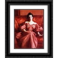 thumbnail image 1 of Alfred Stevens 2x Matted 20x24 Black Ornate Framed Art Print 'Portrait of Mrs. Howe', 1 of 2