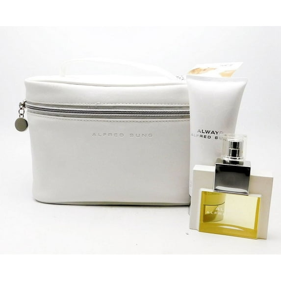 Alfred Sung Always Bag Set: Eau De Parfum Spray 1.7 Fl Oz., Luminous Body Lotion 3.3 Fl Oz.