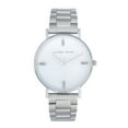thumbnail image 1 of Alfred Sung Ladies Dress Silver White Mother of Pearl Dial Link Watch, 1 of 6
