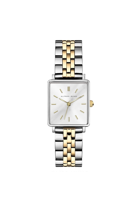 Ladies Harmony Gold Two-Tone Sunray Dial Link Watch