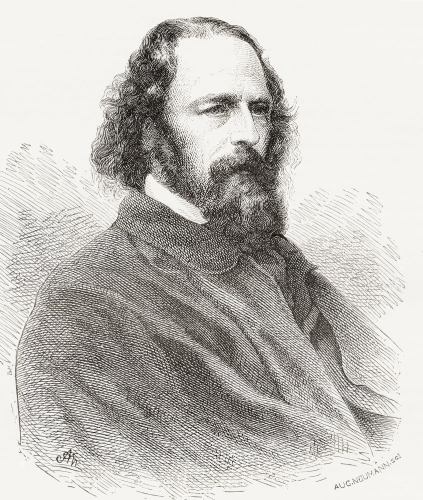 Alfred Tennyson 1St Baron Tennyson 1809 Canvas Art - Ken Welsh Design Pics (26 x 30)