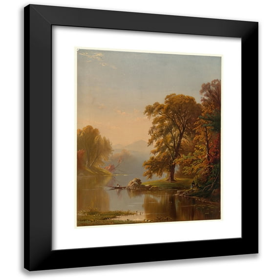 Alfred Thompson Bricher 20x24 Black Modern Framed Museum Art Print Titled - Autumn (1861-1897)