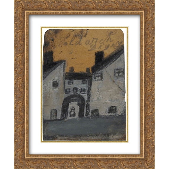 Alfred Wallis 2x Matted 20x24 Gold Ornate Framed Art Print 'Old Arch Digey, St Ives'