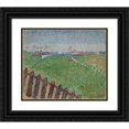 thumbnail image 1 of Alfred William Finch 17x15 Black Ornate Wood Framed Double Matted Museum Art Print Titled - The Wellington Racecourse in Drizzle (Ostende) (1888), 1 of 5