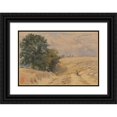 thumbnail image 1 of Alfred William Hunt 24x18 Black Ornate Framed Double Matted Museum Art Print Titled: The Hayfield (1864), 1 of 5