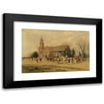 thumbnail image 1 of Alfred Wordsworth Thompson 14x11 Black Modern Framed Museum Art Print Titled - Old Bruton Church, Williamsburg, Virginia, in the Time of Lord Dunmore (1893), 1 of 5