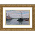 thumbnail image 1 of Alfred Zoff 18x12 Gold Ornate Wood Frame and Double Matted Museum Art Print Titled - Chioggia, 1 of 4