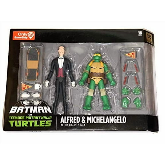 Alfred and Michelangelo Action Figure 2 Pack Summer Convention 2019 Only at GameStop