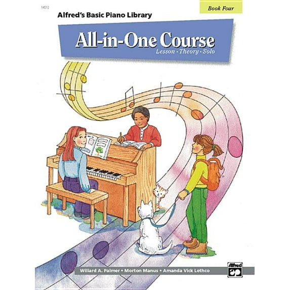 Alfred's Basic Piano Library Alfred's Basic All-In-One Course, Bk 4: Lesson * Theory * Solo, Book 4, (Paperback)