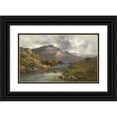 thumbnail image 1 of Alfred de Bréanski 14x10 Black Ornate Wood Framed Double Matted Museum Art Print Titled: When the Trout Rise, 1 of 5