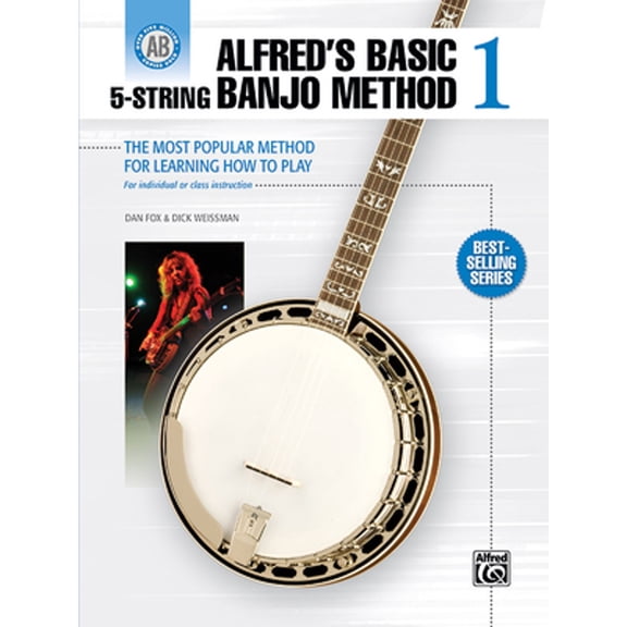 Pre-Owned Alfred's Basic 5-String Banjo Method: The Most Popular Method for Learning How to Play (Alfred's Basic Banjo Library), 9780739086155, 0739086154, Paperback, Illustrated edition