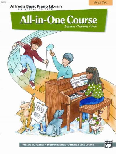 WILLARD A PALMER; MORTON MANUS; AMANDA VICK LETHCO Alfred's Basic All-in-One Course, Bk 2: Lesson * Theory * Solo (Universal Edition)