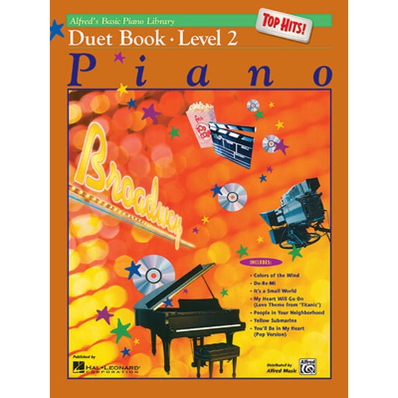 Pre-Owned Alfred's Basic Piano Library Top Hits! Duet Book, Bk 2 (Paperback 9780739008355) by E L Lancaster, Morton Manus