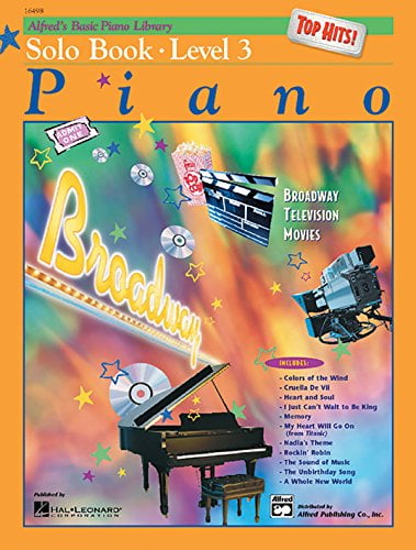 Pre-Owned Alfred's Basic Piano Library Top Hits! Solo Book, Bk 3 (Paperback) by E L Lancaster, Morton Manus
