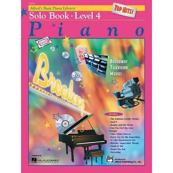 Pre-Owned Alfred's Basic Piano Course Top Hits! Solo Book, Level 4 (Alfred's Basic Piano Library) (Paperback) 0739002996 9780739002995