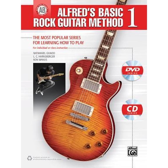Pre-Owned Alfred's Basic Rock Guitar Method, Bk 1: The Most Popular Series for Learning How to Play, Book, CD & DVD [With CD (Audio) and DVD] (Paperback) 0739098780 9780739098783