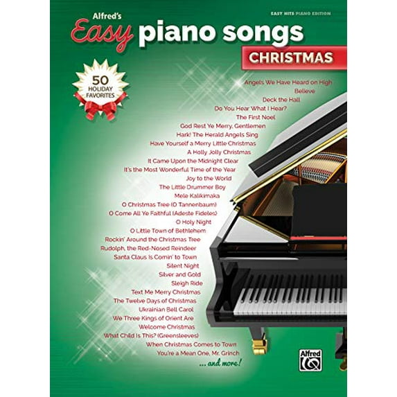 Pre-Owned Alfred's Easy Piano Songs -- Christmas : 50 Christmas Favorites (Paperback) 9781470636159