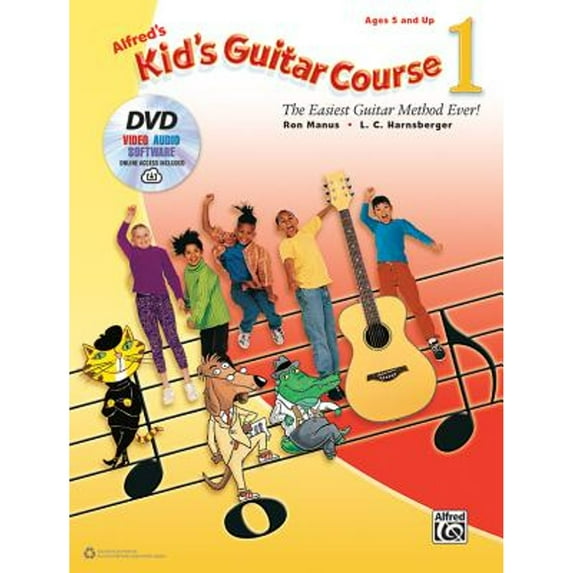 Pre-Owned Alfred's Kid's Guitar Course 1: The Easiest Guitar Method Ever!, Book, DVD & Online Video/Audio/Software (Paperback) 1470633329 9781470633325