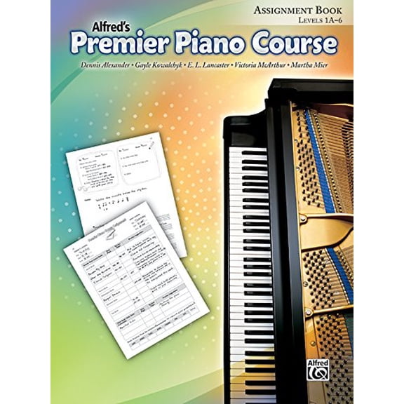 Pre-Owned Alfred's Premier Piano Course Assignment Book: Level 1A-6 Paperback