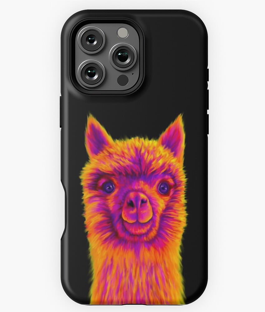 Alfred the Alpaca Cute Animal N1493 Phone Case for iPhone 17 16 15 14 ...