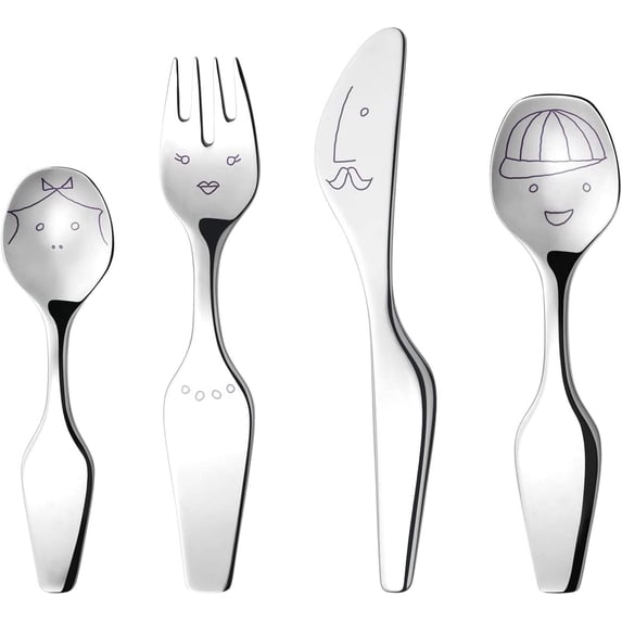 Alfredo Children's 4-Piece Stainless Steel Flatware