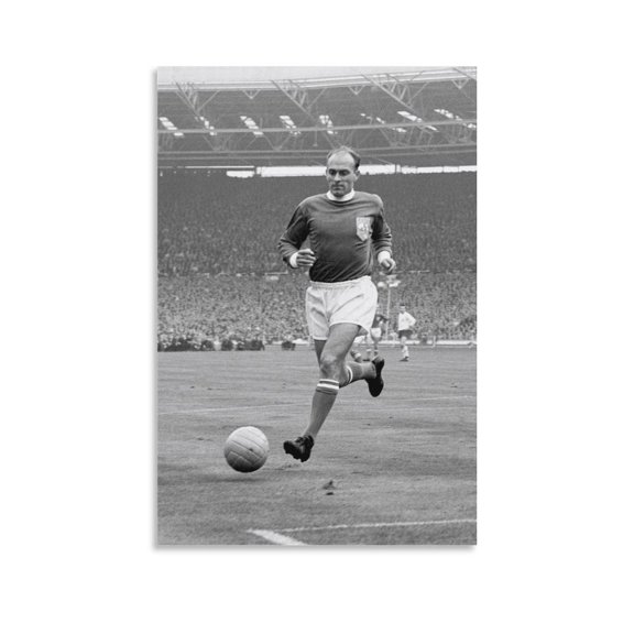 Alfredo Di Stéfano Poster Argentine Football Player Artworks Picture Print Poster Wall Art Painting Canvas Gift Decor Home Posters Decorative 12x18inch(30x45cm)