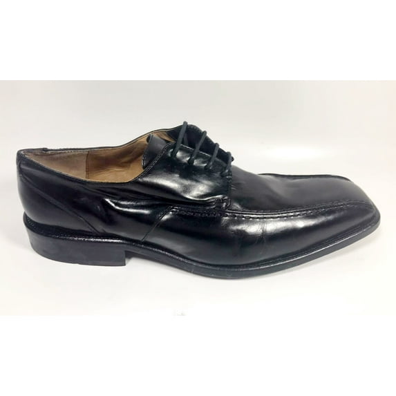 Alfredo Men's Bike Toe Oxford Leather Shoes 020206, Black - Size 43