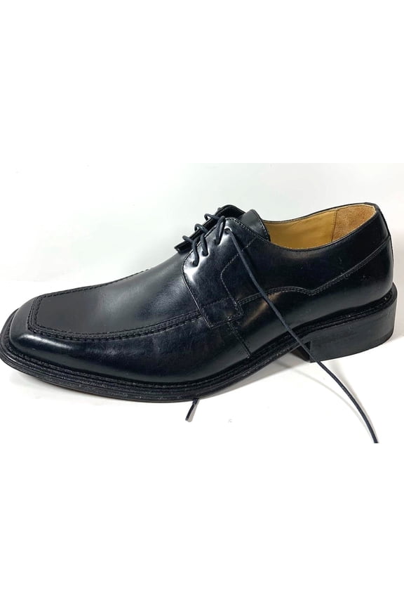 Men's Moc Toe Oxford Dress Shoes Style 3472, Black - Size 43