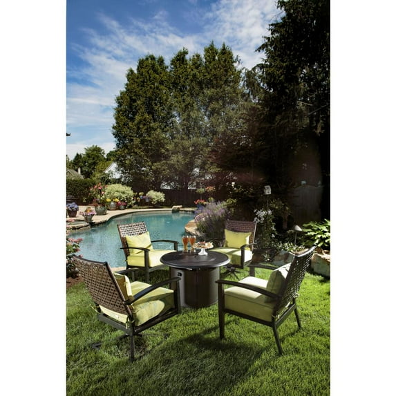 Alfresco Home Bay Ridge 36" Round Gas Fire Pit with Burner Kit