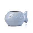thumbnail image 1 of Alfresco Home Ceramic Placid Fish Planter in Blue, 1 of 3