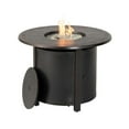 thumbnail image 1 of Alfresco Home Hartwick 34" Round Aluminum Gas Fire Pit Chat Table in Topaz Gray, 1 of 5