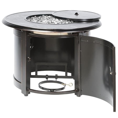 Alfresco Home Manchester 36" Round Propane Fire Pit in Blacksmith