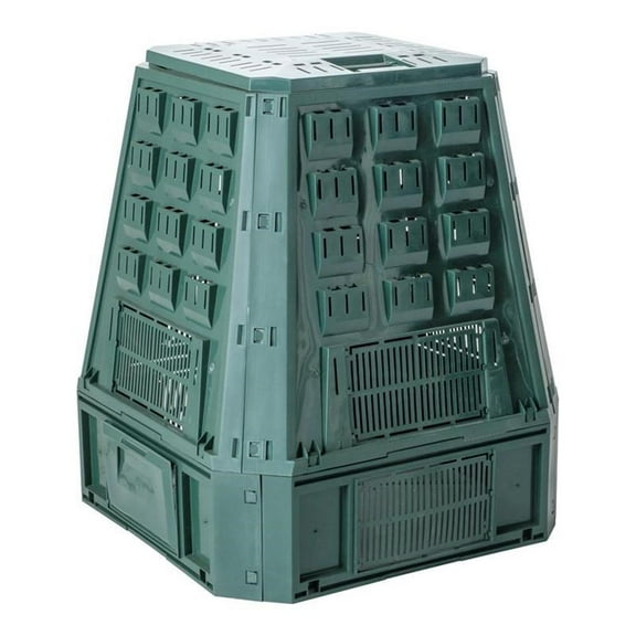 Alfresco Home Urban Evogreen Resin Outdoor Composter in Forest Green