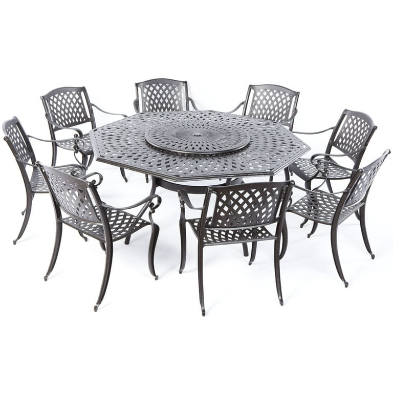 Alfresco Home Westbury Cast Aluminum Dining Set With 71