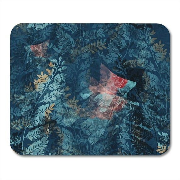 Algae Abstract Ghostly Underwater World Raster Imprints Fabrics Souvenirs Packaging and Air Aquarelle Mousepad Mouse Pad Mouse Mat 9x10 inch