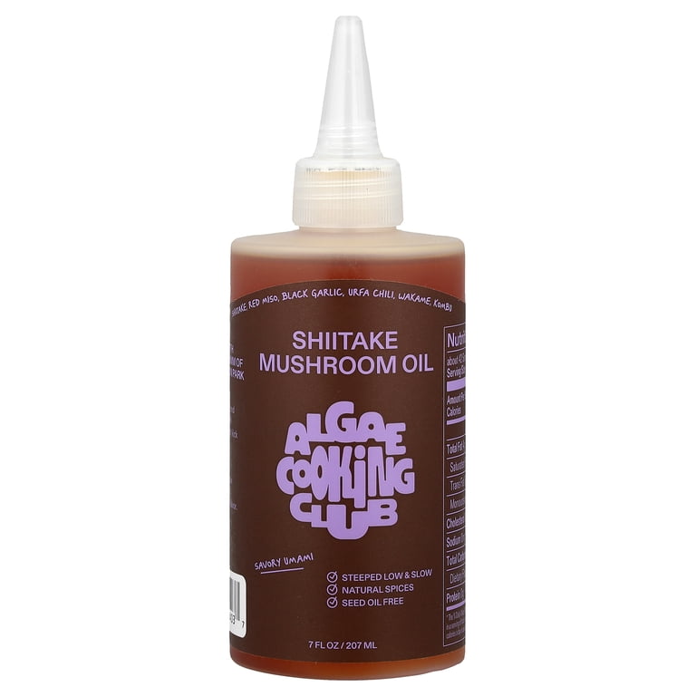 Algae Cooking Club Shiitake Mushroom Oil, 7 fl oz (207 ml