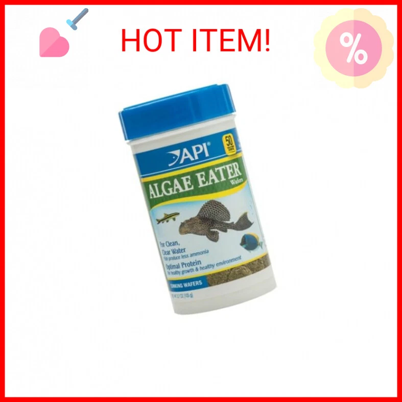 Algae Eater Wafers Fish Food - 3.7 Oz Container
