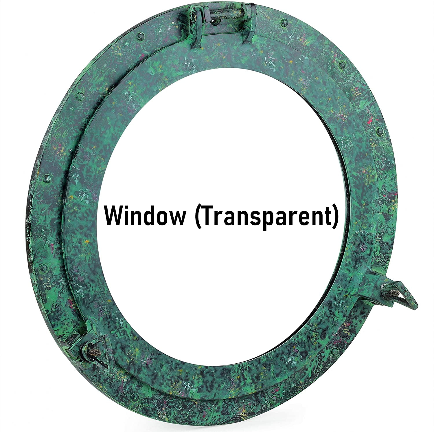 Algae Green Nautical Ship's Porthole Window Mirror Frame | Pirate's ...