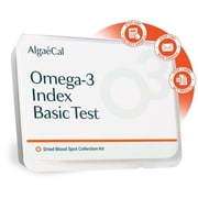 AlgaeCal Omega-3 Home Test Kit   Easy At-Home Testing with Pre-Paid Return Envelope, Quick and Hassle-Free Sample Collection, and Certified Lab-Verified Results for Accurate Omega-3 Levels