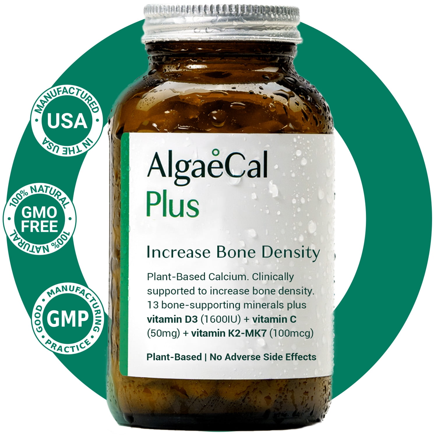 AlgaeCal Plus - Clinically Supported Calcium with Vitamin D3 &amp; Vitamin K2