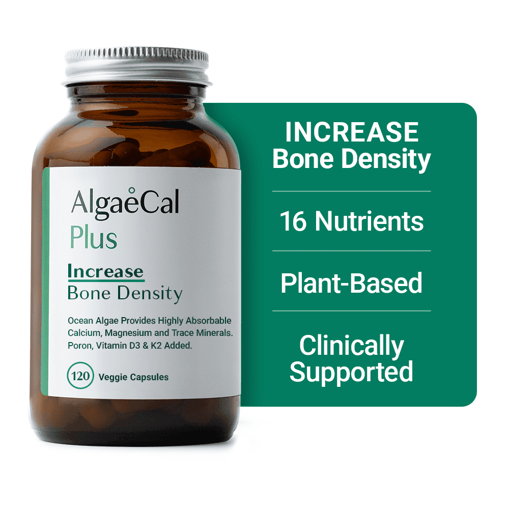 Free Shipping! AlgaeCal Bone Density Support Calcium with 13 Minerals and Vitamins D3 K2