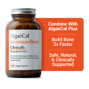 AlgaeCal Strontium Boost - Clinically Supported to Increase Bone Density in 6 months when paired with AlgaeCal Plus, Strontium Citrate, 1-Month Supply