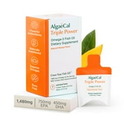 AlgaeCal - Triple Power Omega 3 Fish Oil, Mango, Single Serve Travel Pack