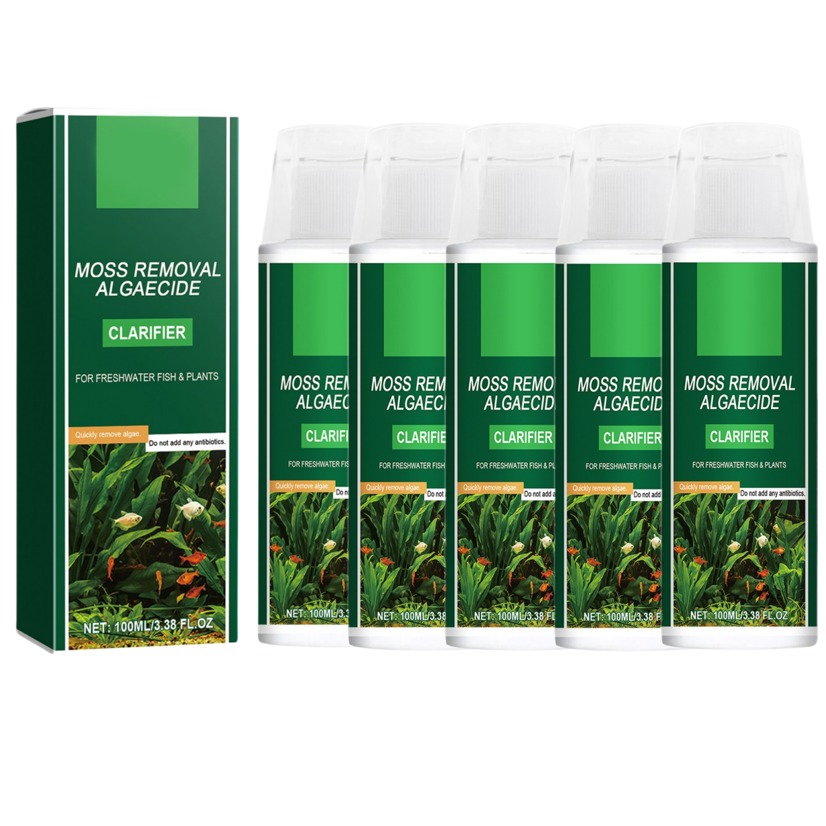 Algaecide Remove Moss Without Hurting Fish, Remove Green Brown , Remove