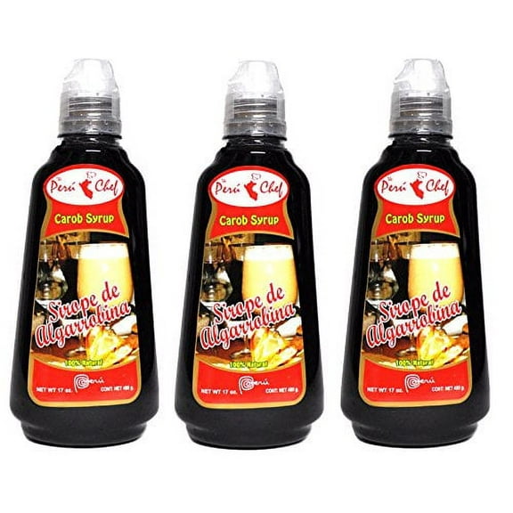 Algarrobina Peru Chef - Carob Syrup (3 Bottles 17 oz ea) Product of Peru
