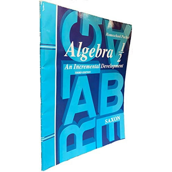 Pre-Owned Algebra 1/2 3e Answer Key Only (Saxon Algebra) Paperback