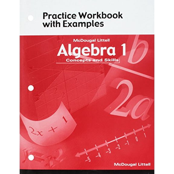 Pre-Owned Algebra 1: Concepts and Skills: Practice Workbook with Examples Paperback