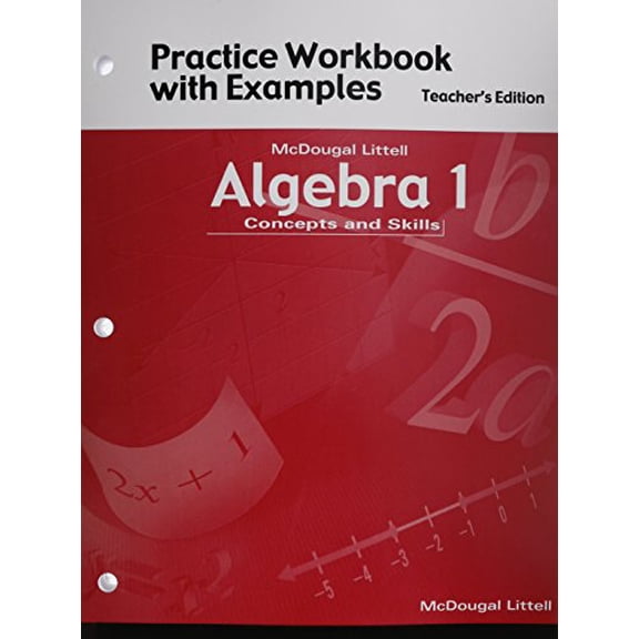 Pre-Owned Algebra 1: Concepts and Skills: Practice Workbook with Examples Teacher Edition Paperback